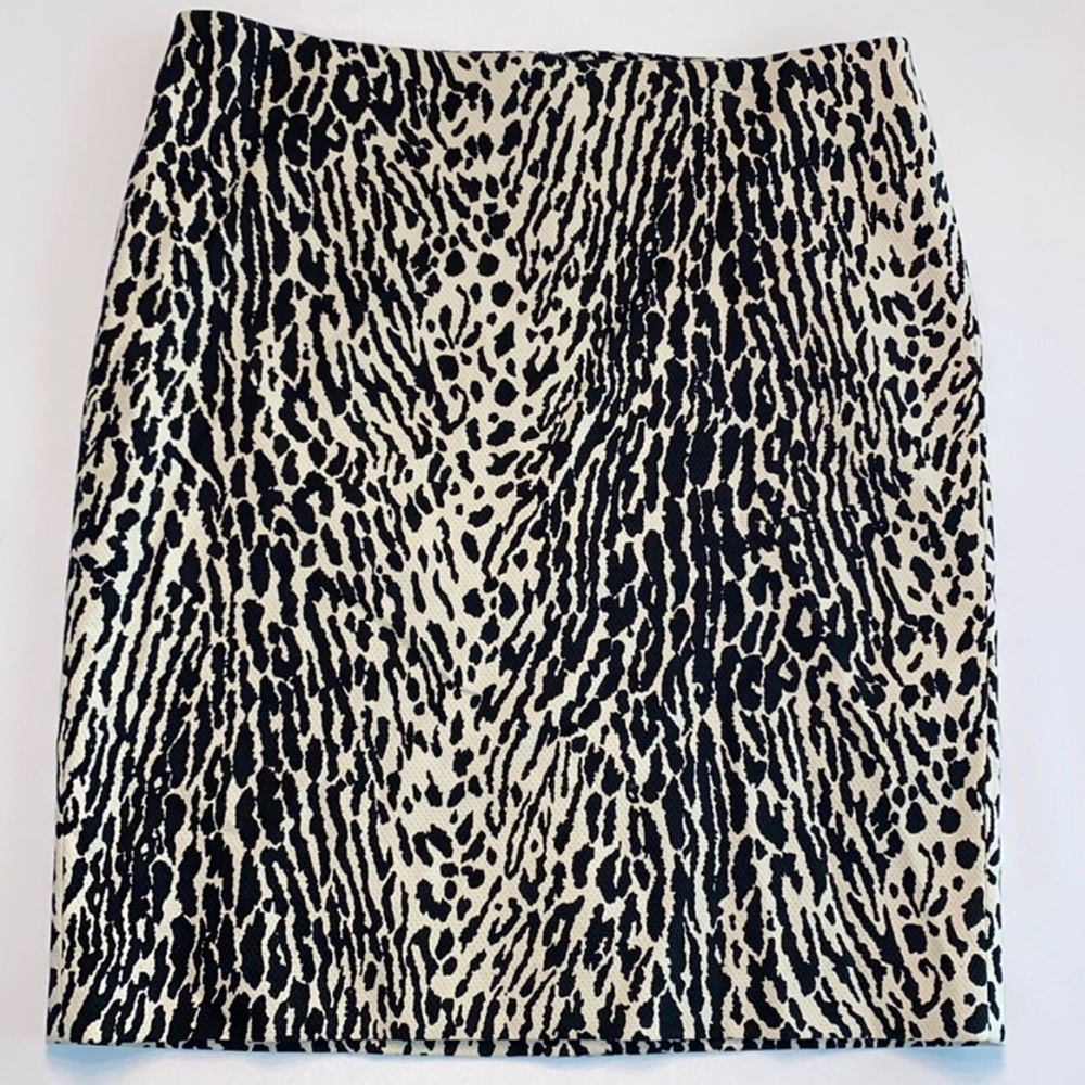 Talbots animal print pencil skirt
